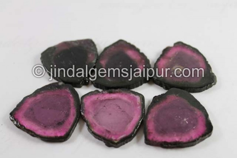 Watermelon Tourmaline Smooth Slices